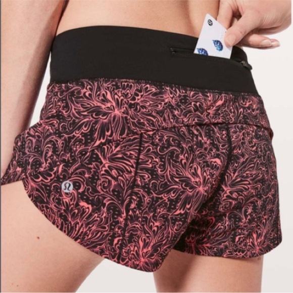 lululemon athletica Pants - Lululemon Infinity Speed Up Short Glossy Black Size 6